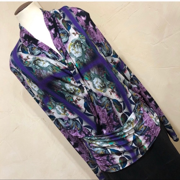 Etro Tops - Gorgeous Etro boho mock wrap blouse EUC